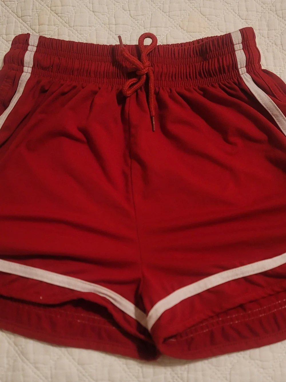 Vintage Stretch Dolphin Shorts – S/M – Retro Athletic Style